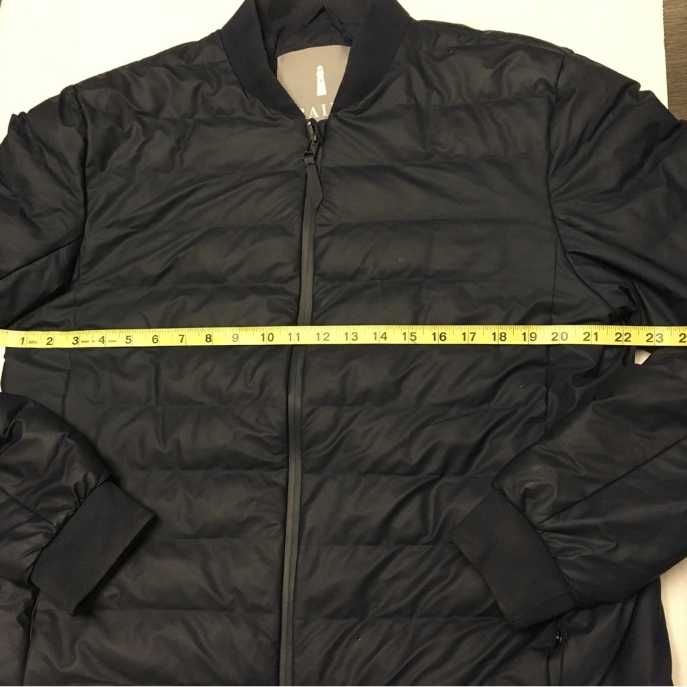 RAINS Mens Trekker Puffer Waterproof Jacket Full Zip Dark Blue Size M/L  EUC - Picture 7 of 10
